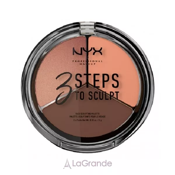 NYX Professional Makeup 3 Steps To Sculpt Face Sculpting Palette ������� ��� ����������