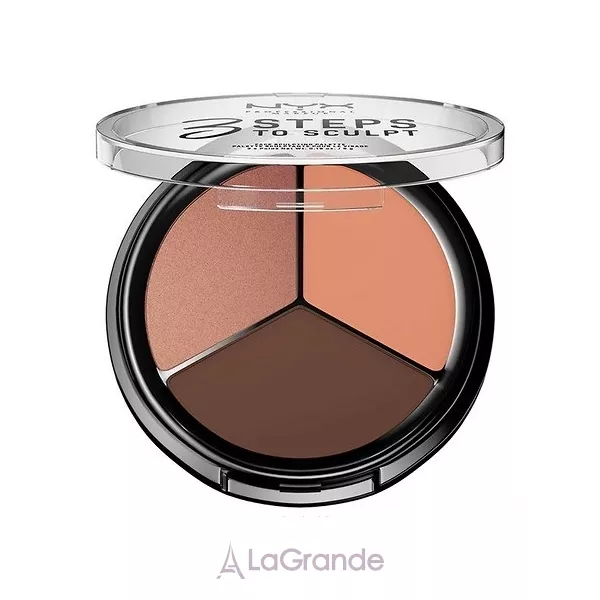NYX Professional Makeup 3 Steps To Sculpt Face Sculpting Palette ������� ��� ����������