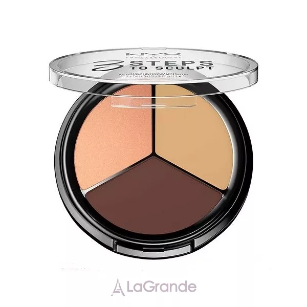 NYX Professional Makeup 3 Steps To Sculpt Face Sculpting Palette ������� ��� ����������