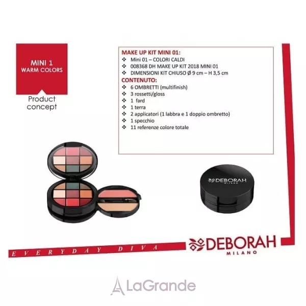 Deborah Make Up Kit Color Parade Mini ����� ��� �������