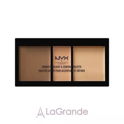NYX Professional Makeup Cream Highlight And Contour Palette    