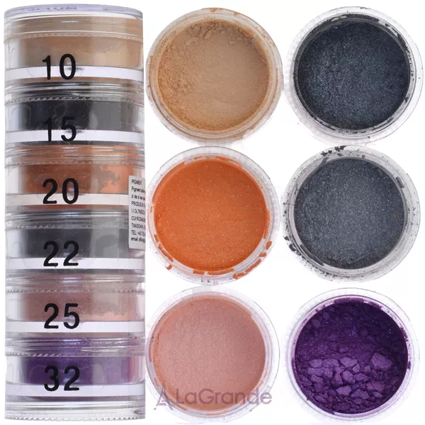 Cinecitta Pyramid 6 Colors Powder Eye Shadows ������-������ ������������ ����