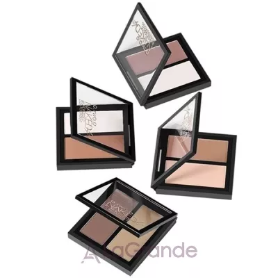 O.TWO.O Double Color Contour Palette Perfect Naked Shading Powder    