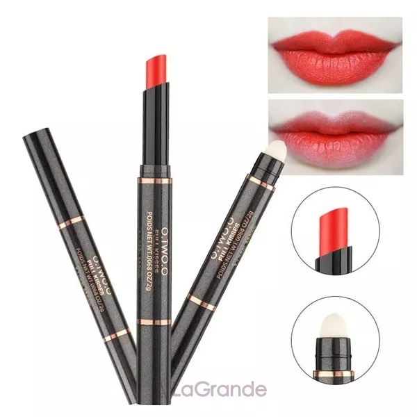 O.TWO.O Double Head Matte Lipstick Pen & Lip Brush ������ ��� ���