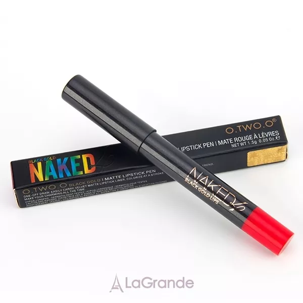 O.TWO.O Black Gold Naked Matte Lipstick Pen ������� ������-�������� ��� ���