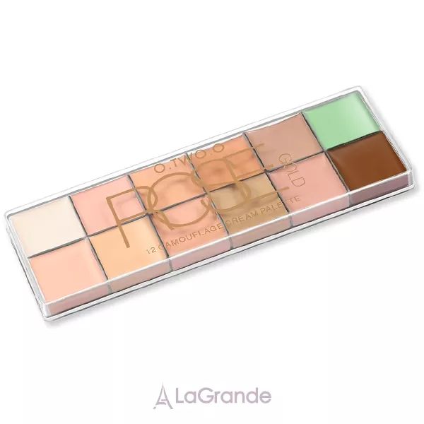 O.TWO.O Rose Gold 12 Camouflage Cream Palette ������� ���������� ��� ����