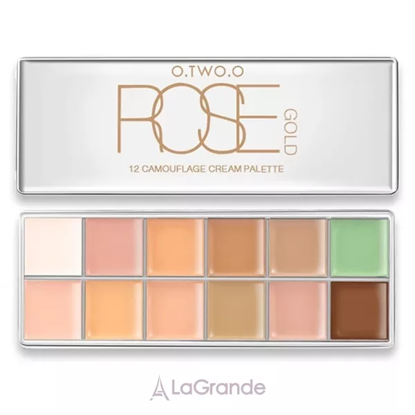 O.TWO.O Rose Gold 12 Camouflage Cream Palette ������� ���������� ��� ����