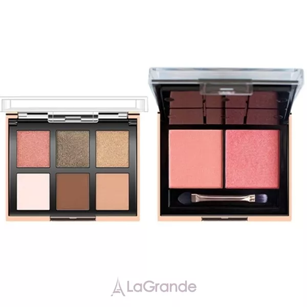 O.TWO.O 6 Color Eyeshadow + 2 Blush Face Palette ������� ����� � �����
