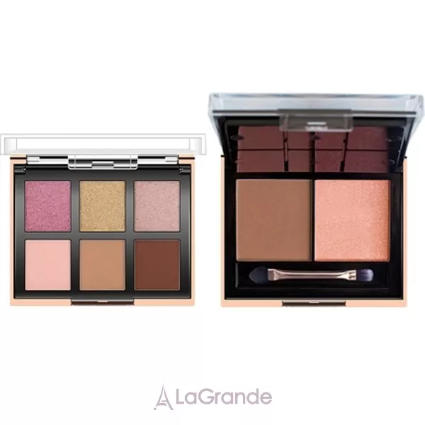 O.TWO.O 6 Color Eyeshadow + 2 Blush Face Palette ������� ����� � �����