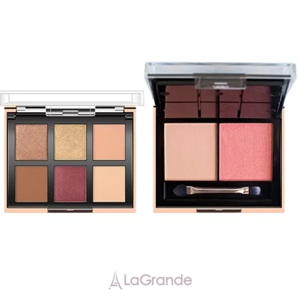 O.TWO.O 6 Color Eyeshadow + 2 Blush Face Palette ������� ����� � �����