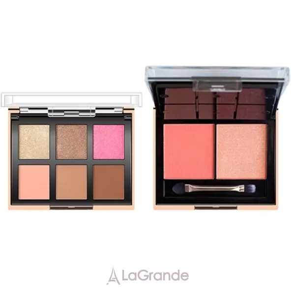 O.TWO.O 6 Color Eyeshadow + 2 Blush Face Palette ������� ����� � �����