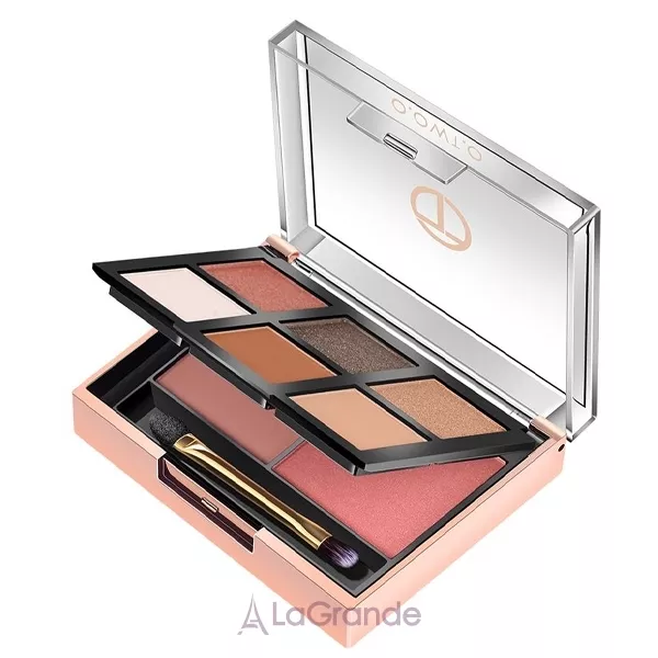 O.TWO.O 6 Color Eyeshadow + 2 Blush Face Palette ������� ����� � �����