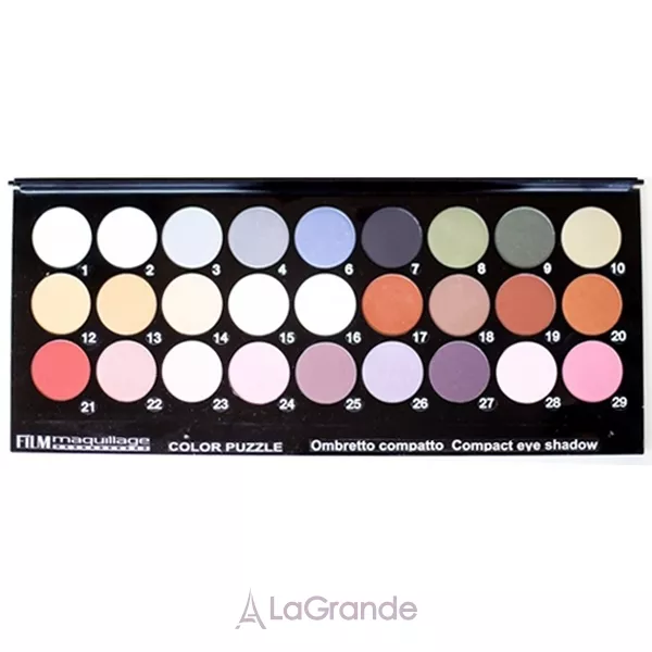 Cinecitta Film Maquillage Color Puzzle Compact Eye Shadow ���������������� ������� �������� �����, 27 ������