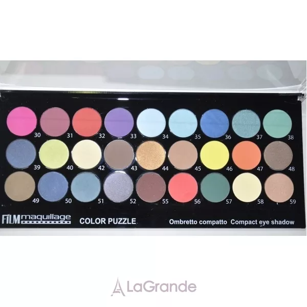 Cinecitta Film Maquillage Color Puzzle Compact Eye Shadow ���������������� ������� �������� �����, 27 ������