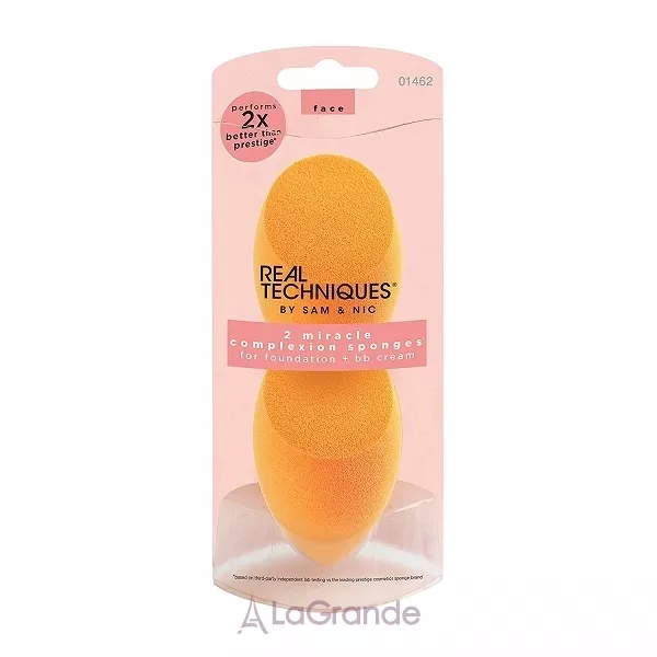 Real Techniques 2 Pack Miracle Complexion Sponges MakeUp Set ���� ������ ��� ��������� �������� ������