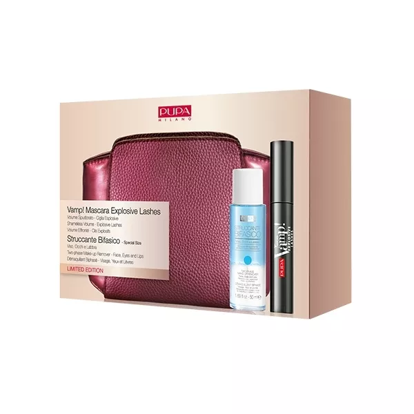 Pupa Vamp! Mascara Explosive Lashes & Two-phase Make-up Remover Set ����� (���� Vamp! Mascara Explosive Lashes + �������� ��� ������ ������� + ����������)