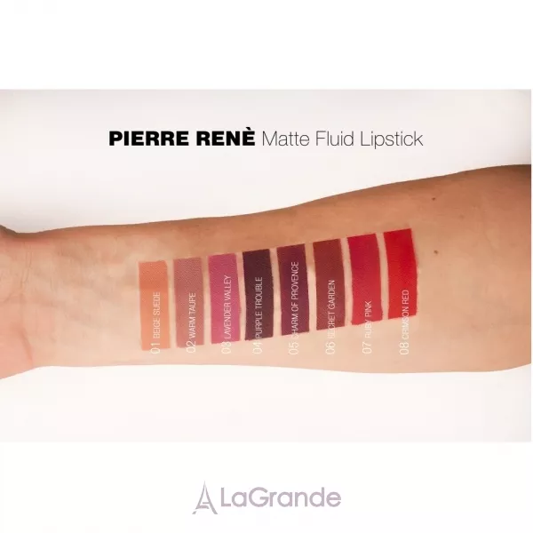 Pierre Rene Matte Fluid Lipstick ������ ������