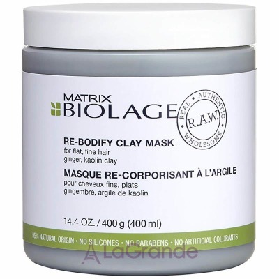 Matrix Biolage RAW Re-Bodify Clay Mask     '  