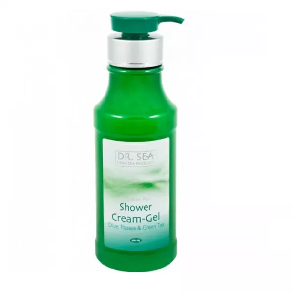 Dr. Sea Shower Cream-Gel Olive, Papaya & Green tea ����������� ����������� ����-���� ��� ���� � ������� �����, ������ � �������� ���, 400 ��