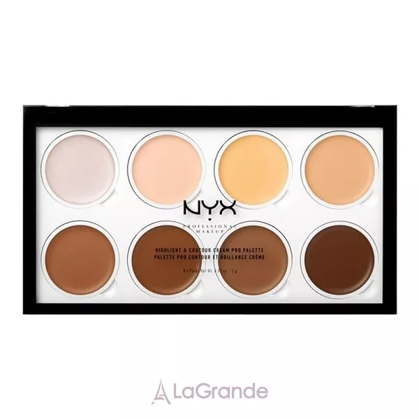 NYX Professional Makeup Highlight & Contour Cream Pro Palette ������� ��� ������������
