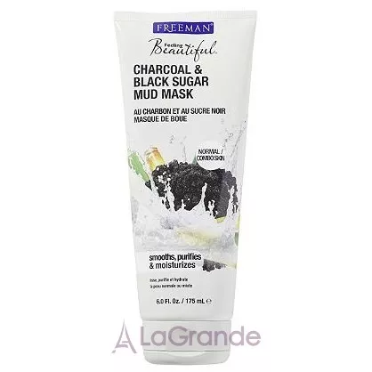 Freeman Feeling Beautiful Charcoal & Black Sugar Mud Mask �������� ����� � ����� � ������ �������