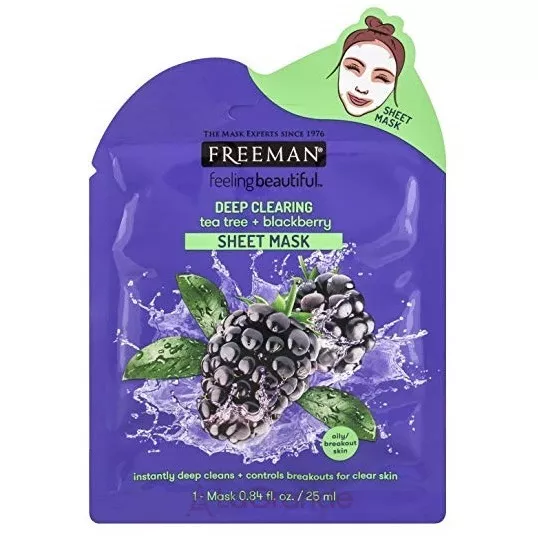 Freeman Feeling Beautiful Tea Tree + Blackberry Sheet Mask �������� �����, �� ������� �����, 