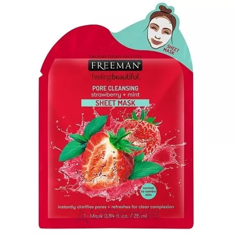 Freeman Feeling Beautiful Strawberry + Mint Sheet Mask �������� �����, ��������� ����, 