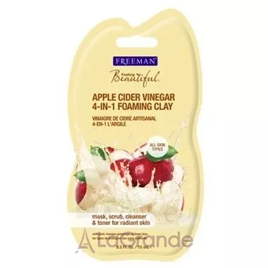 Freeman Feeling Beautiful Apple Cider Vinegar 4-in1 Foaming Clay Mask ����� 4 � 1 