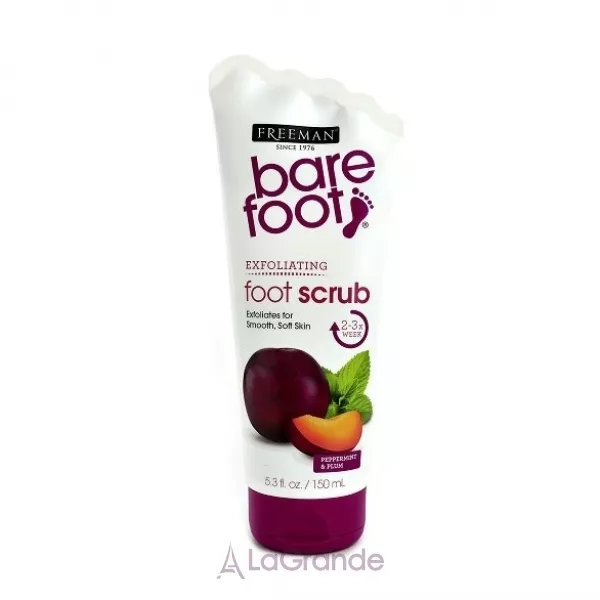 Freeman Bare Foot Peppermint + Plum Foot Scrub ����� ��� ���