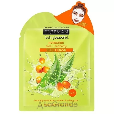 Freeman Feeling Beautiful Aloe + Seaberry Sheet Mask �������� ����������� ����� 