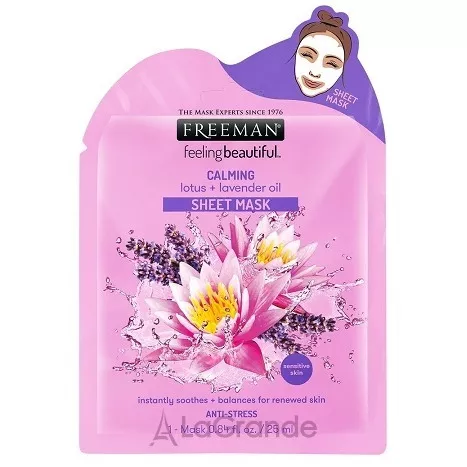 Freeman Feeling Beautiful Lotus + Lavender Oil Calming Sheet Mask �������� ����� 