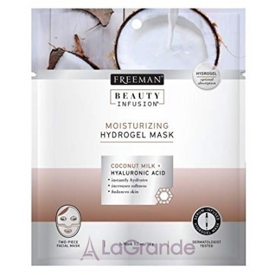 Freeman Beauty Infusion Moisturizing Hydrogel Mask Coconut Milk + Hyaluronic Acid - 