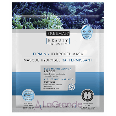 Freeman Beauty Infusion Firming Hydrogel Mask Blue Marine Algae+Peptides - 