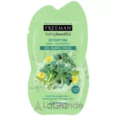Freeman Feeling Beautiful Detoxifying Kale + Dandelion Gel Bubble Mask  -   