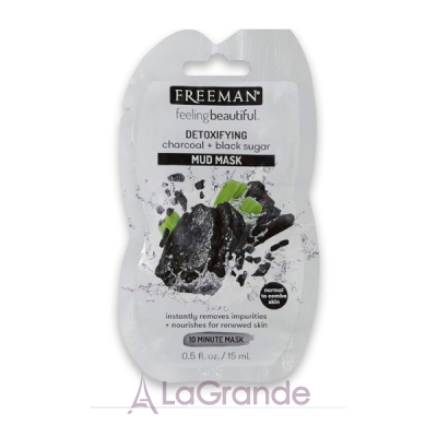 Freeman Feeling Beautiful Charcoal & Black Sugar Mud Mask        