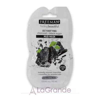 Freeman Feeling Beautiful Charcoal & Black Sugar Mud Mask        