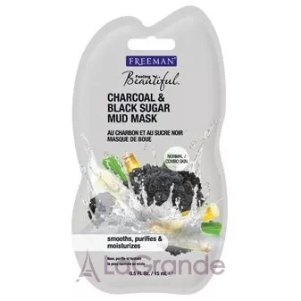 Freeman Feeling Beautiful Charcoal & Black Sugar Mud Mask �������� ����� ��� ���� ������ � ������ �����