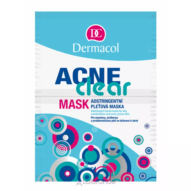 Dermacol AcneClear Mask ����������� ����� ��� ������, ���������� � ��������������� ����