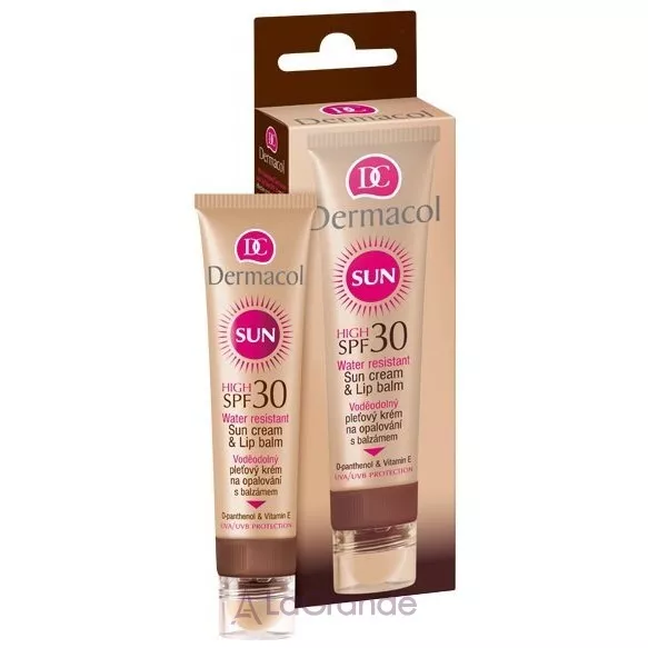 Dermacol Sun Cream & Lip Balm SPF30 Set ����� (���� ��� ������ 30 �� + ������� ��� ��� 3.2 ��)