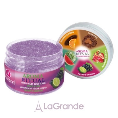 Dermacol Aroma Ritual Stress Relief Body Scrub Grape And Lime   ,  ', 