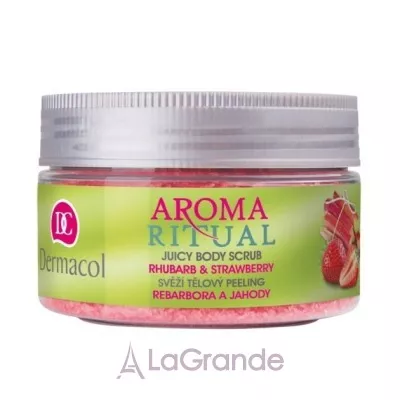Dermacol Aroma Ritual Juicy Body Scrub Rhubarb & Strawberry   ,  , 