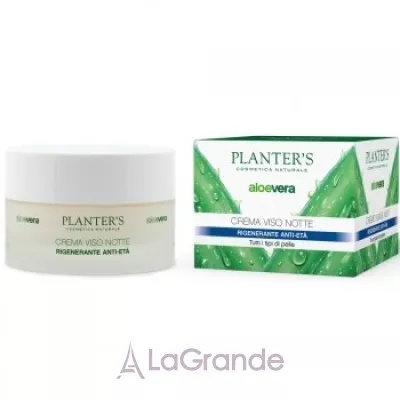 Planter's Night Face Cream Regenerating Anti-Age Aloe Vera ͳ   ,    