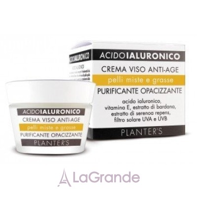 Planter's Hyaluronic Anti-Age Face Cream Purifying Anti-Shine       