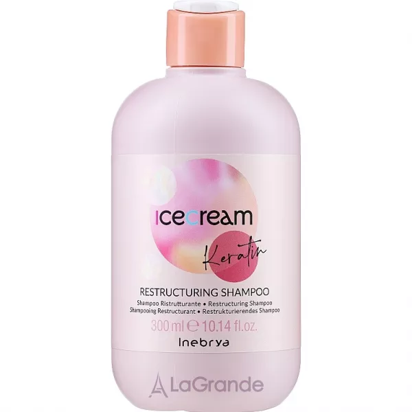 Inebrya Ice Cream Keratin Restructuring Shampoo ��������������� ������� c ���������