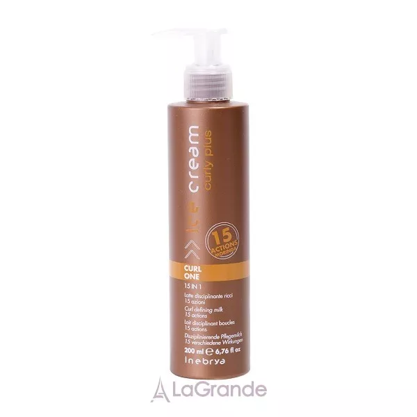 Inebrya Ice Cream Curly Plus Curl One 15 in1 ������� 15 � 1 ��� ��������� ���������� �������, �� ������� � ������� ��������