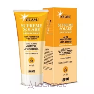 GUAM Supreme Solare Crema Viso-Corpo Alta Protezione     䳺 SPF30