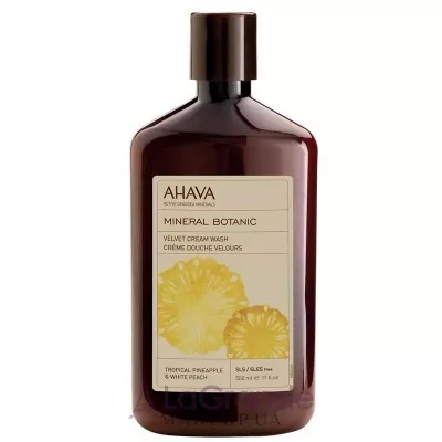 Ahava Mineral Botanic Velvet Cream Wash Pineapple & White Peach '    
