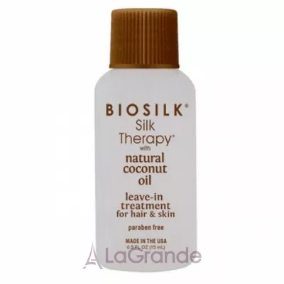 BioSilk Silk Therapy With Organic Coconut Oil Leave In Treatment -  