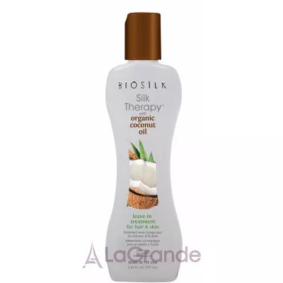 BioSilk Silk Therapy With Organic Coconut Oil Leave In Treatment -  