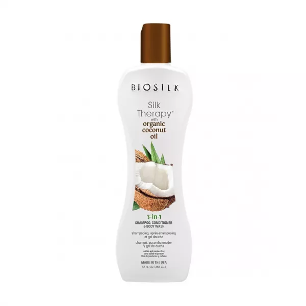 BioSilk Silk Therapy With Organic Coconut Oil 3-in-1 ������� ��� ������� 3�1